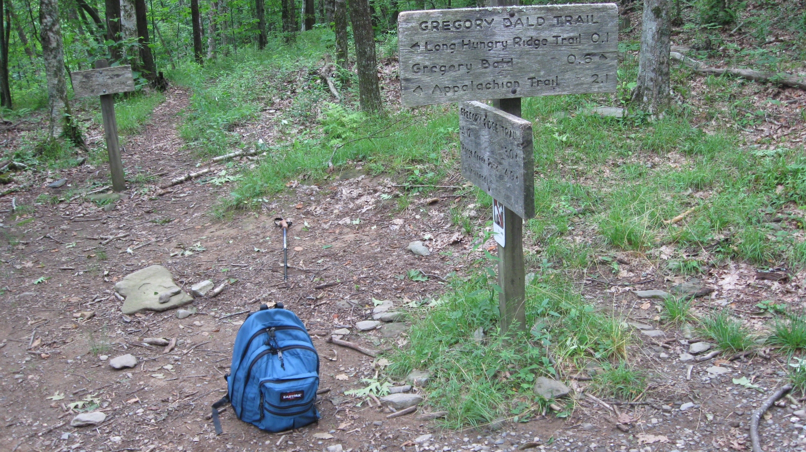 End of Gregory Ridge Trail