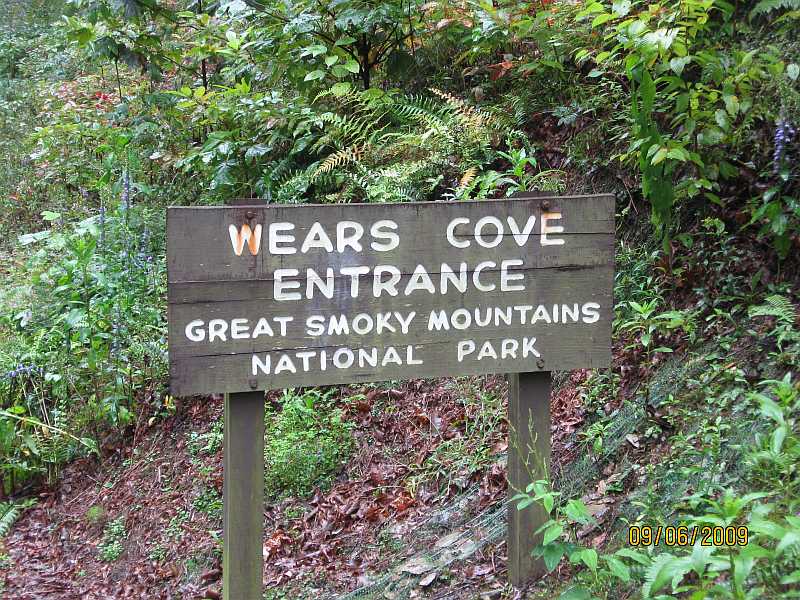 Wear's Cove Gap entrance