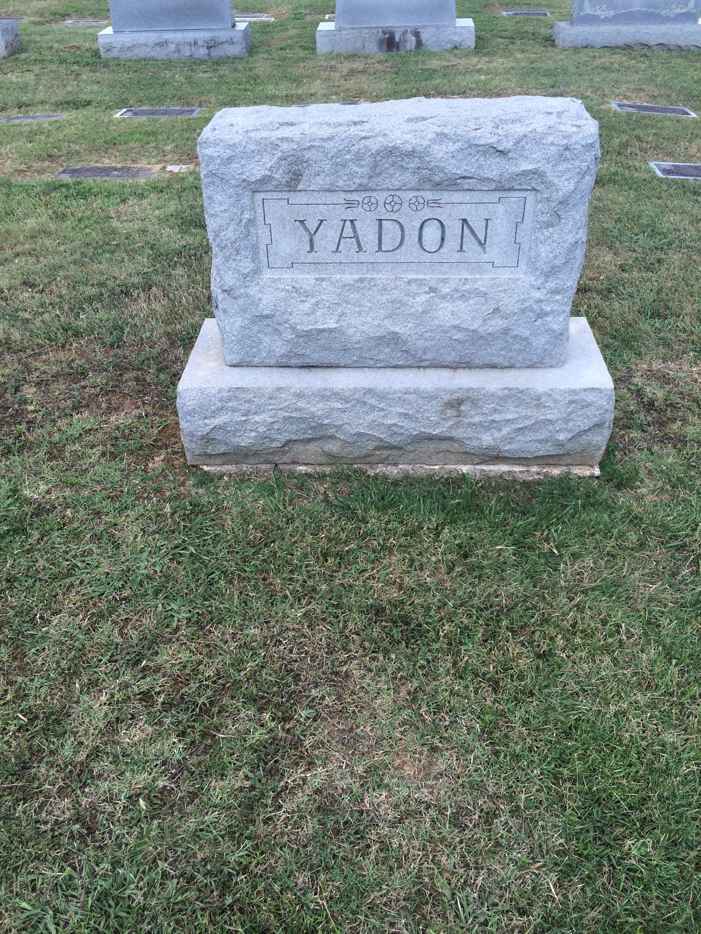 Yadon family headstone